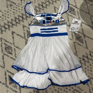 Disney Star Wars R2-D2 Kids Costume Dress - Silver, Blue, White